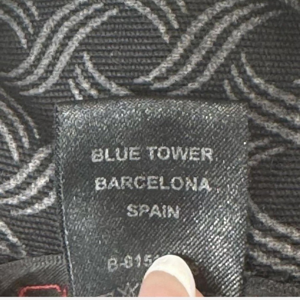 Custo Barcelona Women's Coat 6 Geometric Woven Black Trench Jacket Art‎ to Wear - Picture 7 of 9